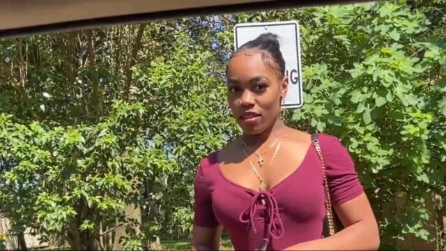 Ivy Busty with Fat Ass sucking black dick in the car